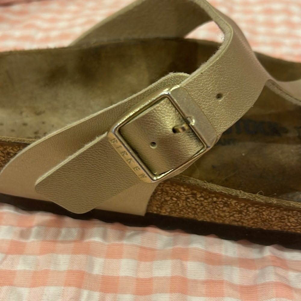 Birkenstocks Gizeh Birko flor Gold SZ 38 - Picture 6 of 7